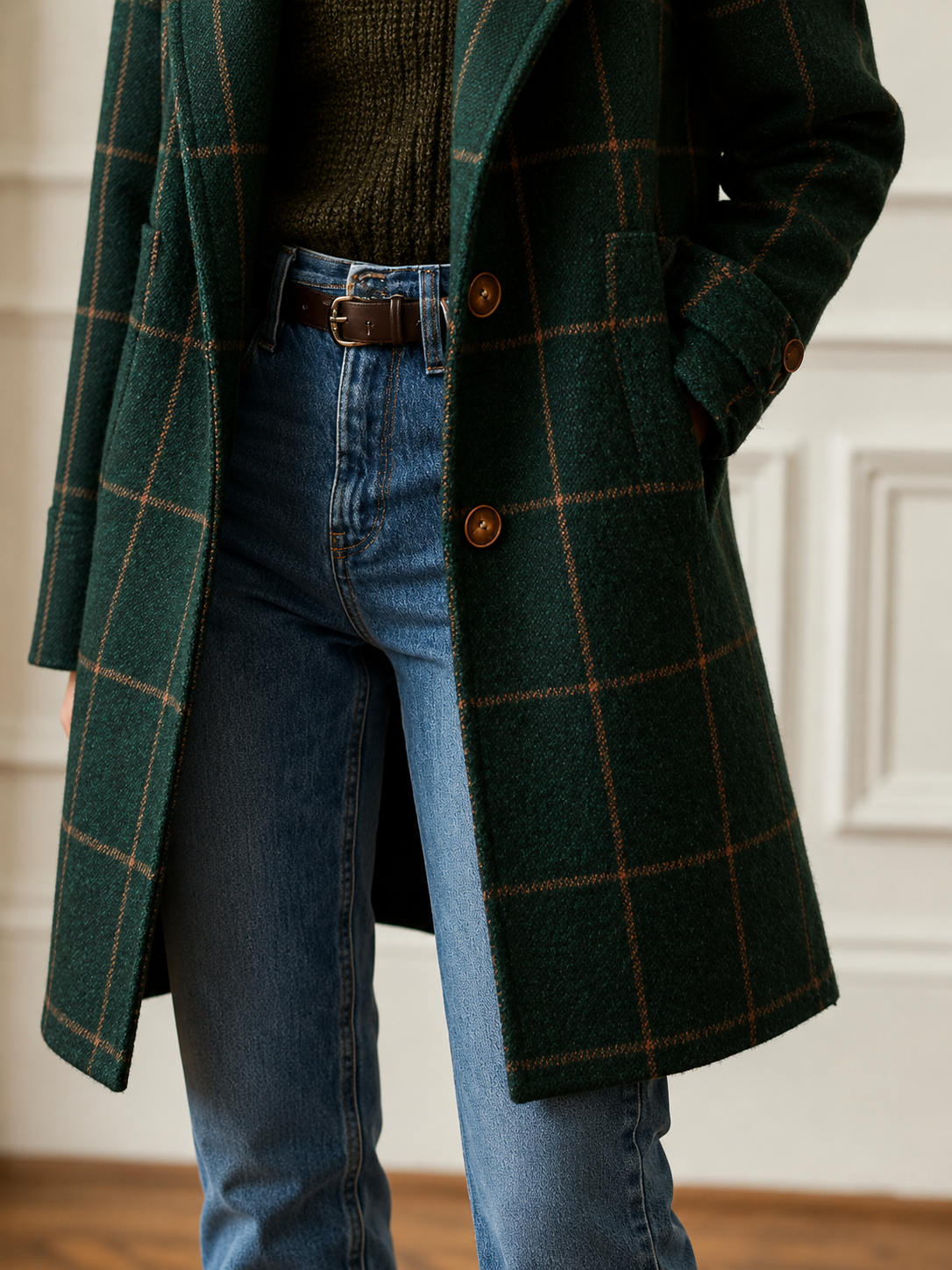 Bethany Checked Coat