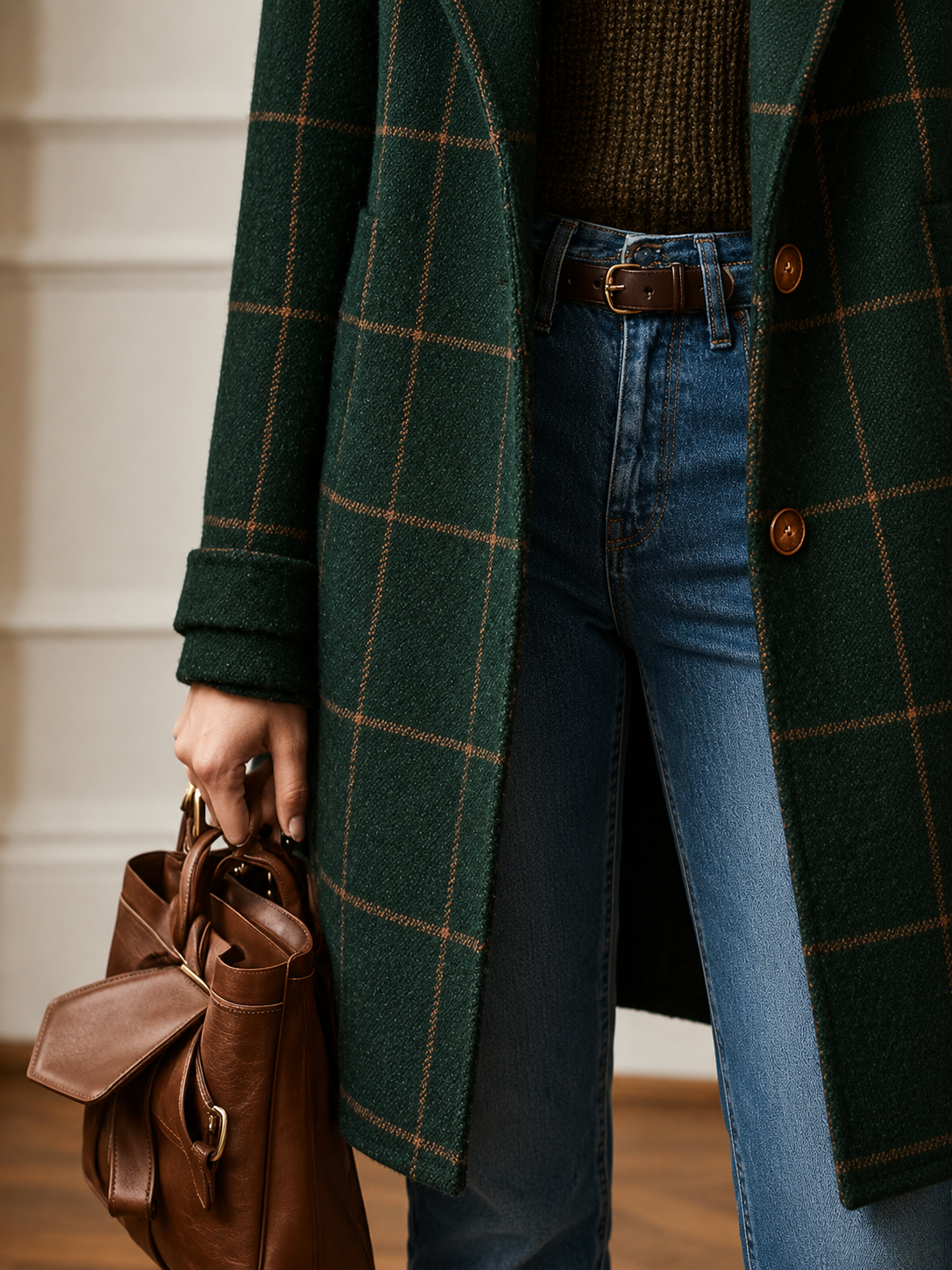 Bethany Checked Coat