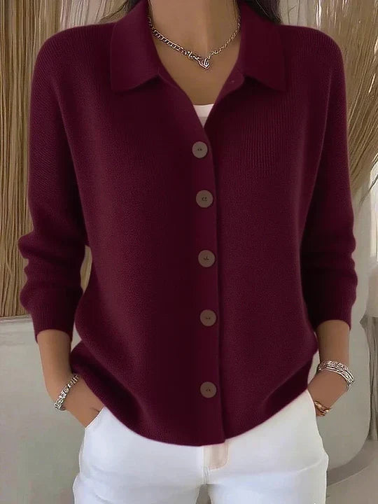 Josie | Collared Button Cardigan