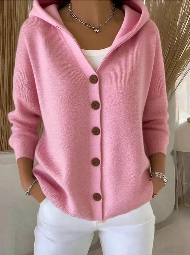 Kitty | Hooded Button Cardigan
