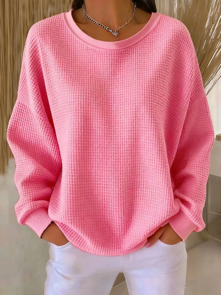 Letitia | Waffle Knit Crew Jumper