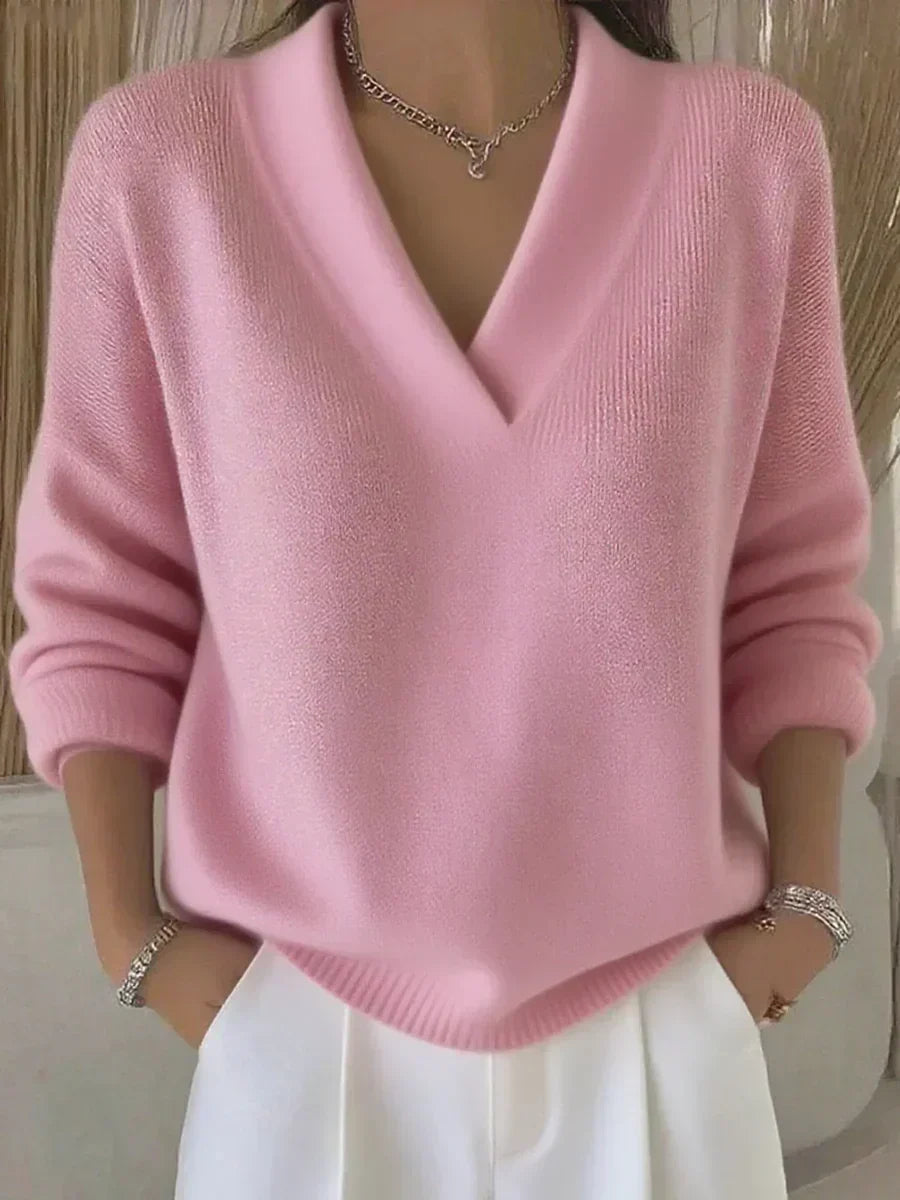 Nancy | Relaxed V-Neck Jumper
