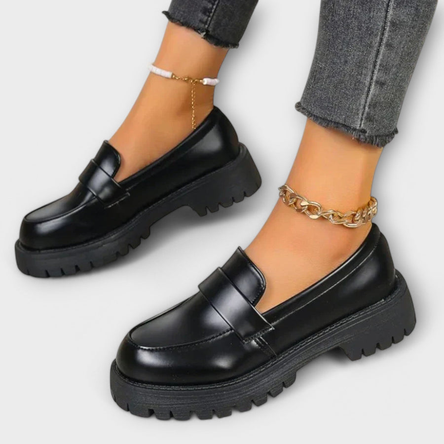 Pia | Chunky Sole Penny Loafers